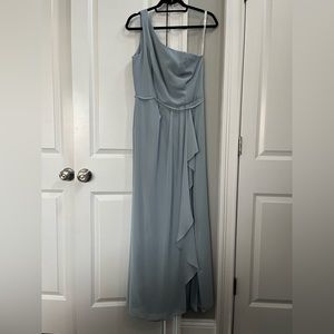 David’s bridal dusty blue bridesmaid dress size 12